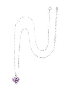 Collar de corazón Wünd de plata P 925