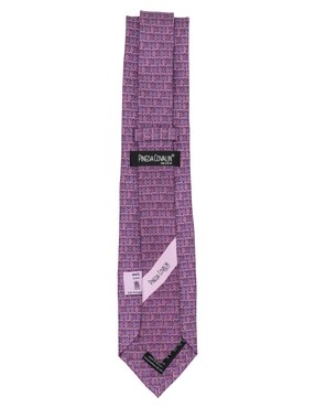 Corbata Pineda Covalin regular de seda estampado gráfico para hombre
