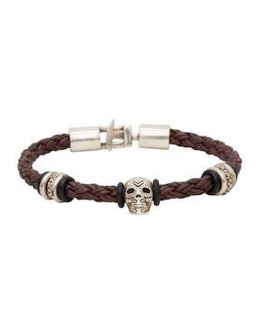 Pulsera Pineda Covalin de piel Calavera