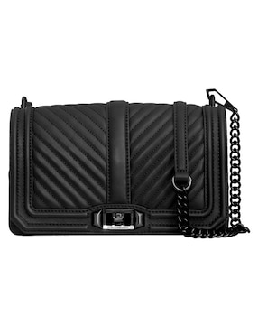 Bolsa flap Rebecca Minkoff Chevron Quilted Love Group para mujer