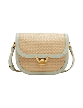 Bolsa Crossbody Coccinelle Dew Straw De Piel Para Mujer