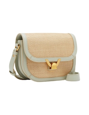 Bolsa crossbody Coccinelle Dew Straw de piel para mujer