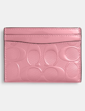 Tarjetero COACH De Piel Leather Para Mujer