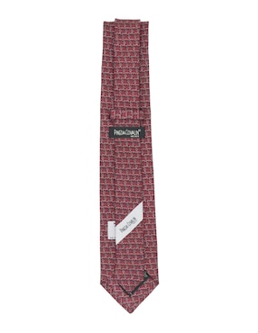 Corbata Pineda Covalin regular de seda estampado gráfico para hombre