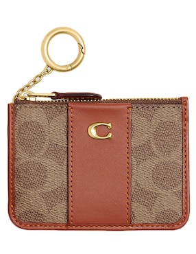 Tarjetero Coach piel Coated Canvas Signature para mujer