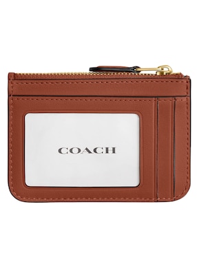 Tarjetero Coach piel Coated Canvas Signature para mujer