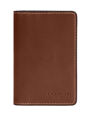 Cartera Coach Natural Grain Leather Para Hombre