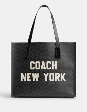 Bolsa Tote Coach Printed Coated Canvas Para Mujer