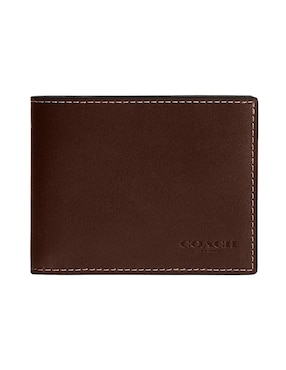 Cartera Coach Natural Grain Leather Para Hombre