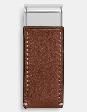 Tarjetero COACH Natural Grain Leather para hombre