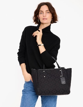 Bolsa tote Kate Spade Flower Jacquard de piel para mujer