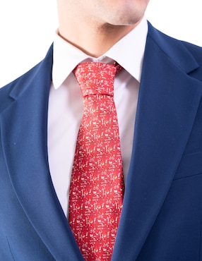 Corbata Pineda Covalin regular de seda estampada para hombre