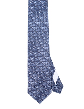Corbata Pineda Covalin regular de seda estampada para hombre