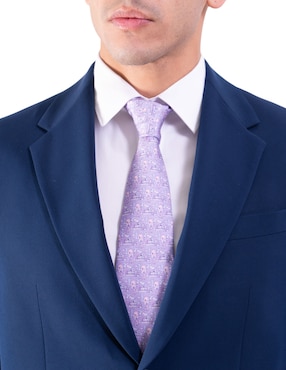 Corbata Pineda Covalin regular de seda estampada para hombre