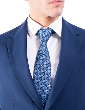 Corbata Pineda Covalin regular de seda estampada para hombre