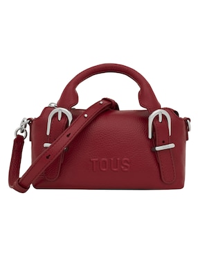 Bolsa Bowler Tous Buckles De Piel Para Mujer