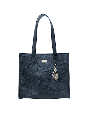 Bolsa tote Pineda Covalin Grabado Mariposa de piel para mujer