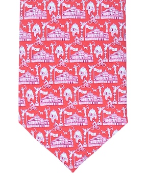 Corbata Pineda Covalin regular de seda estampada para hombre