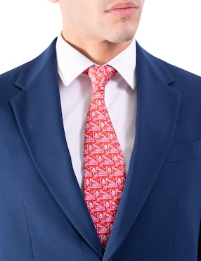 Corbata Pineda Covalin regular de seda estampada para hombre