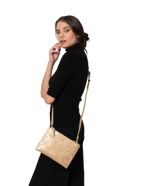 Bolsa crossbody Pineda Covalin Grabado Mariposa para mujer