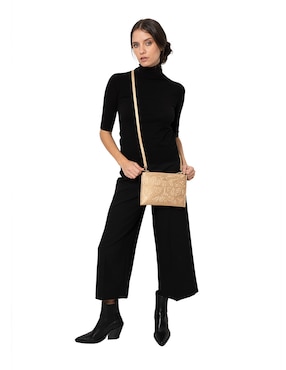 Bolsa crossbody Pineda Covalin Grabado Mariposa para mujer