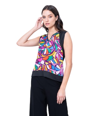 Blusa Pineda Covalin sin manga para mujer