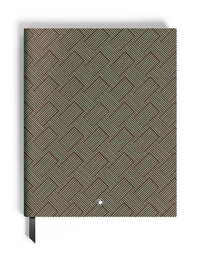 Cuaderno con funda Montblanc hoja a rayas
