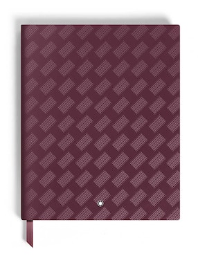 Cuaderno con funda Montblanc hoja a rayas