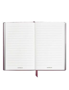 Cuaderno con funda Montblanc hoja a rayas