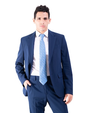Corbata Pineda Covalin regular de seda estampada para hombre