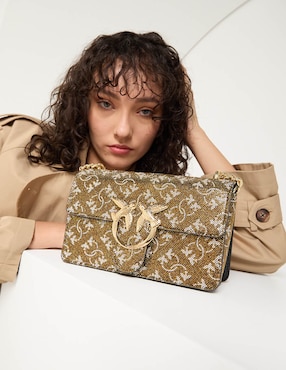 Bolsa crossbody Pinko Mini Love Bag de piel para mujer