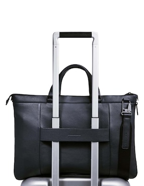 Bolsa flap Piquadro de piel para mujer