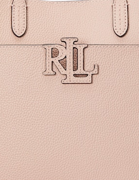 Bolsa shopper Lauren Ralph Lauren de piel para mujer