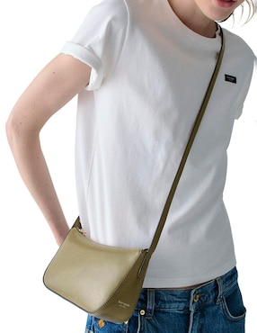 Bolsa crossbody Kate Spade Halo de cuero para mujer