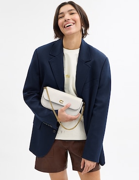 Bolsa flap Coach Refined Calf de piel para mujer