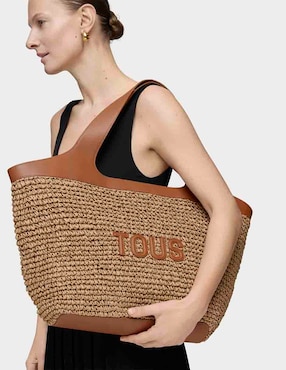 Bolsa tote Tous Lirio Rafia para mujer