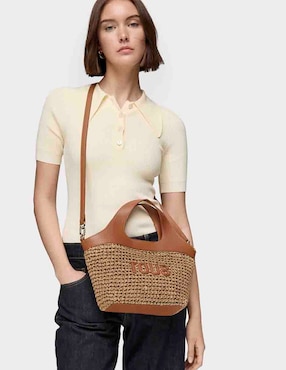 Bolsa tote Tous Lirio Rafia para mujer