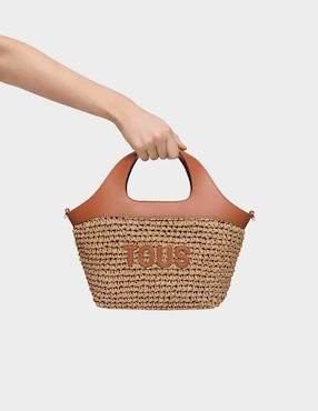 Bolsa tote Tous Lirio Rafia para mujer