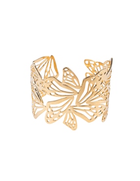 Brazalete Pineda Covalin de baño de oro 18 K Mariposa
