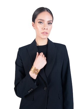 Brazalete Pineda Covalin de baño de oro 18 K Mariposa