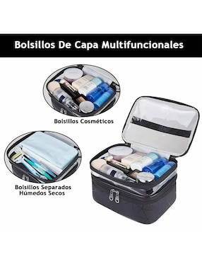 Neceser para maquillaje Op impermeable de plástico para mujer