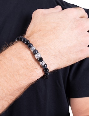 Pulsera Pineda Covalin de plata con ojo de tigre p 925