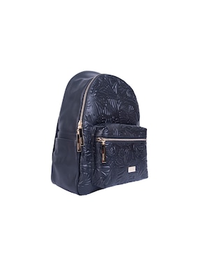 Backpack Pineda Covalin grabado mariposa de piel para mujer