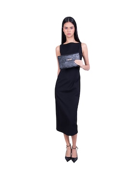 Bolsa clutch Pineda Covalin Grabado Mariposa de piel para mujer