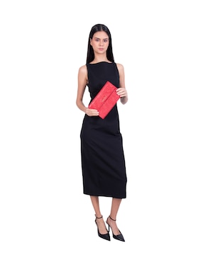 Bolsa clutch Pineda Covalin Grabado Mariposa de piel para mujer
