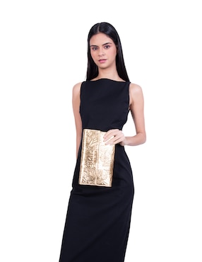 Bolsa clutch Pineda Covalin Grabado Mariposa de piel para mujer