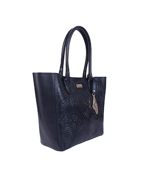 Bolsa tote Pineda Covalin Grabado Mariposa de piel para mujer