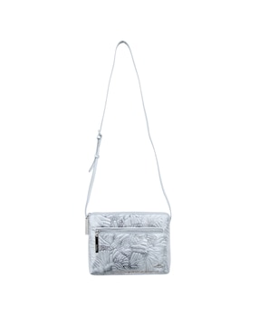 Bolsa crossbody Pineda Covalin Grabado Mariposa de piel para mujer
