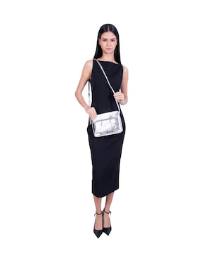 Bolsa crossbody Pineda Covalin Grabado Mariposa de piel para mujer