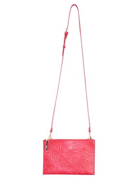 Bolsa crossbody Pineda Covalin Grabado Mariposa de piel para mujer